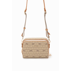 Levidor Vizon Çift Fermuarlı Omuz Çantası