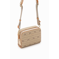 Levidor Vizon Çift Fermuarlı Omuz Çantası