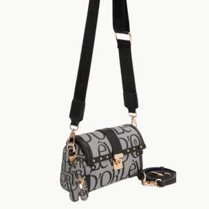 Siyah Anahtarlık Detaylı Omuz Çantası