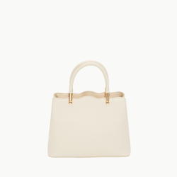 Levidor Krem Pat Kapamalı El Çantası